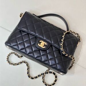 Chanel Black Quilted Leather Bag